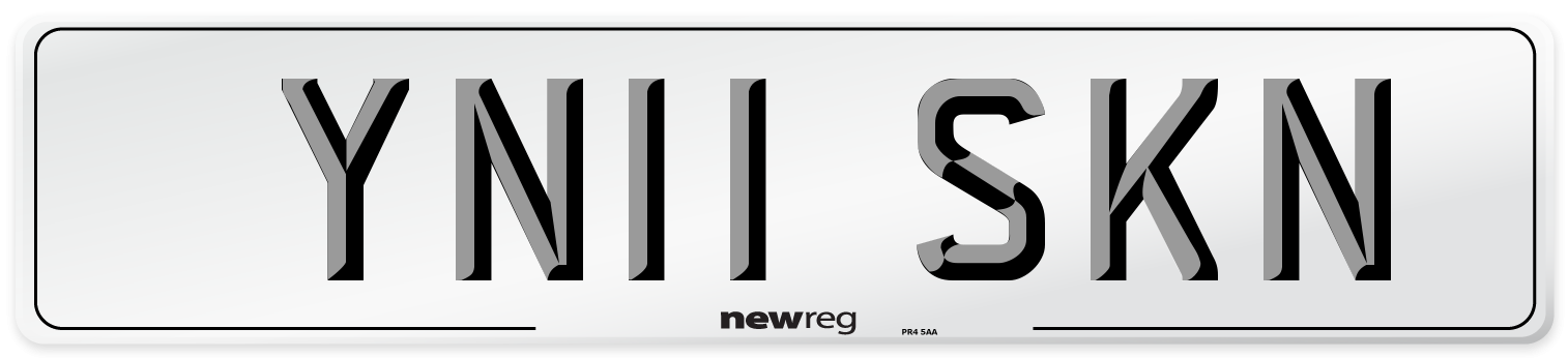 YN11 SKN Number Plate from New Reg